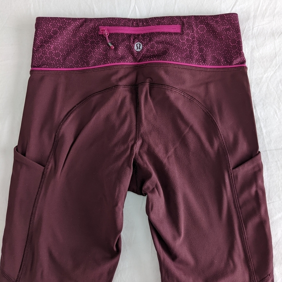 Lululemon Speed Tight, Brushed Luxtreme - Bordeaux - Picture 7 of 8